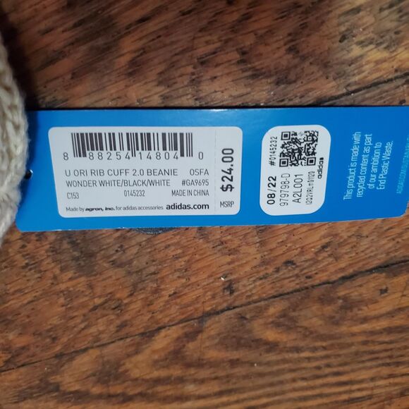 Adidas Originals Rib Cuff Beanie msrp $24 - Picture 4 of 4